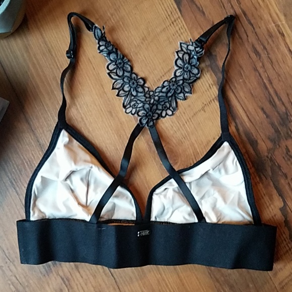 💕 PINK Victoria's Secret Lace Triangle Bralette - Picture 4 of 8